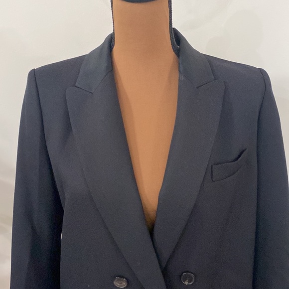 BA&SH Bonjovi double breasted blazer with sequin trim in noir black size 8 - Picture 6 of 14